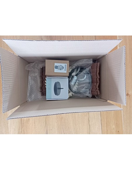 Suspension luminaire blindée en bois Baluka - Lames inclinées Geotellurique.fr - 23