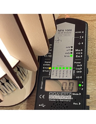 Lampe blindée en bois à poser grand format - Lames droites Geotellurique.fr - 11