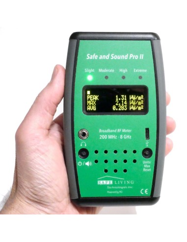 Safe and Sound Pro 2 - Mesureur d'ondes électromagnétiques hautes fréquences SAFE LIVING TECHNOLOGIES - 2
