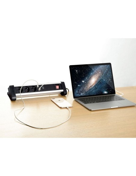 Multiprise blindée 3 prises + 2 ports 65W (Type C + Type A) Geotellurique.fr - 4