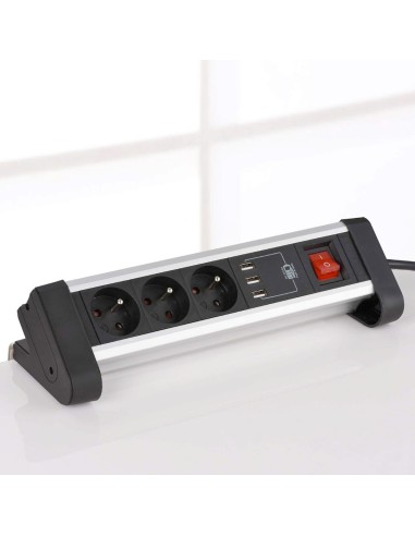 Multiprise blindée 3 prises + 3 ports USB 3.0 Geotellurique.fr - 2