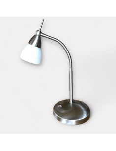 Lampe de bureau blindée en inox brossé IRONA Lampeblindée.fr - 1 2