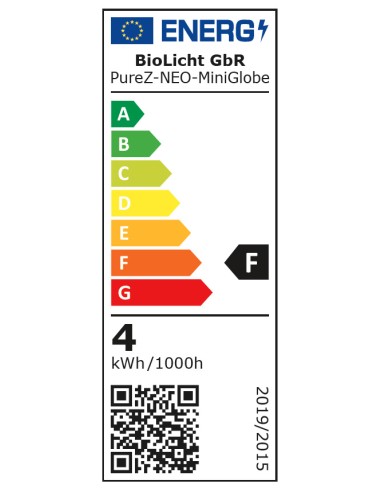 Ampoule MiniGlobe Pure-Z-Neo LED E14 4 W, 400 lm, A++, BioLicht BioLicht - 8 Ampoule MiniGlobe Pure-Z-Neo LED E14 4 W, 400 lm, A++, BioLicht BioLicht - 8