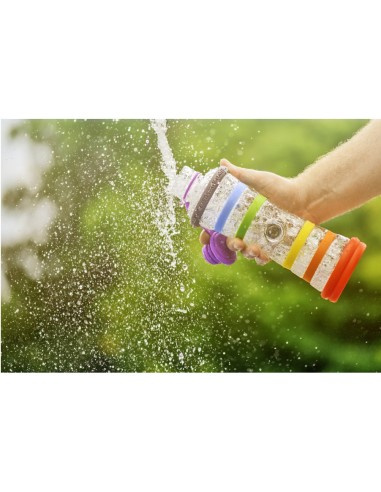 Gourde i9 revitalisante arc-en-ciel 7 Chakras 650mL  - bouteille i9 - bouteille i9 chakra - bouteille informee i9 - eau