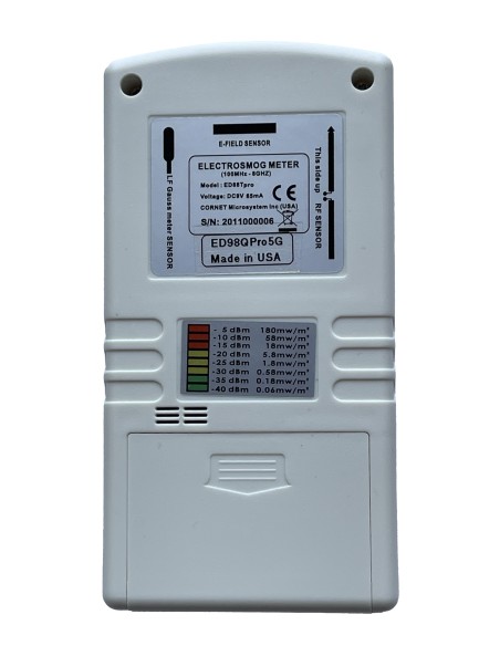 Détecteur d'ondes électromagnétiques hautes et basses fréquences Cornet ED98Pro5G