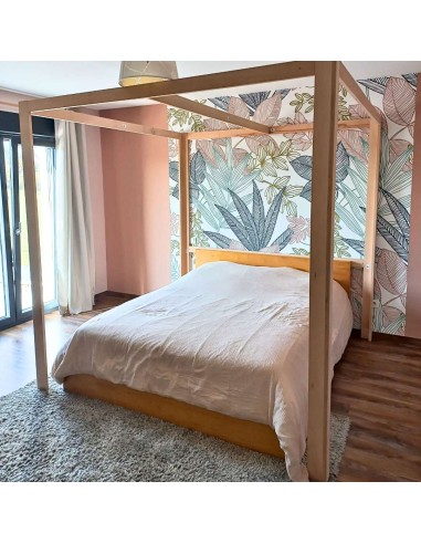 Structure autoportante en bois de hêtre pour baldaquin cabine en 1,20x2,20x2,20m Geotellurique.fr - 1 Structure autoportante en bois de hêtre pour baldaquin cabine en 1,20x2,20x2,20m Geotellurique.fr - 1