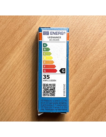 Ampoule G9 Halogène Osram 33W Equiv 40W, 460lm,  2700°K  - 4 Ampoule G9 Halogène Osram 33W Equiv 40W, 460lm,  2700°K  - 4