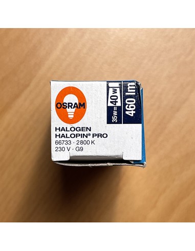 Ampoule G9 Halogène Osram 35W Equiv 40W, 460lm,  2700°K  - 3 Ampoule G9 Halogène Osram 35W Equiv 40W, 460lm,  2700°K  - 3