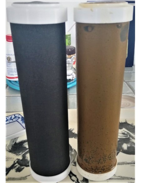 Filtre sous-évier avec bypass et kit de flexibles