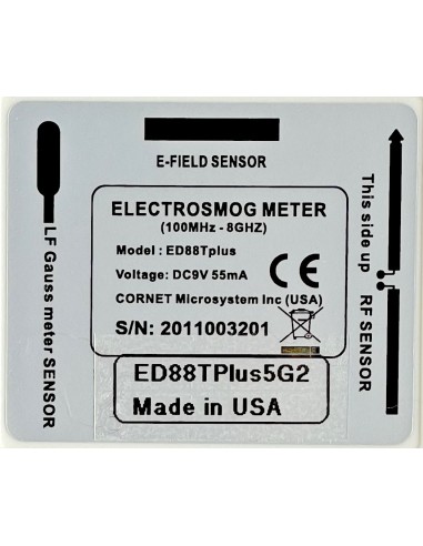 Détecteur d'ondes électromagnétiques hautes et basses fréquences Cornet ED88TPlus5G2