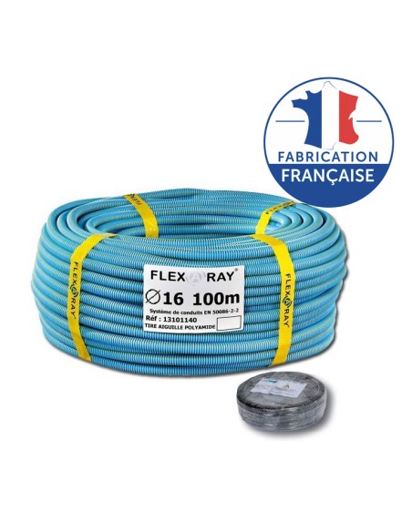 Gaine blindée FLEXARAY+ diamètre 16mm (ICT16 + fil semi-conducteur) COURANT - 12
