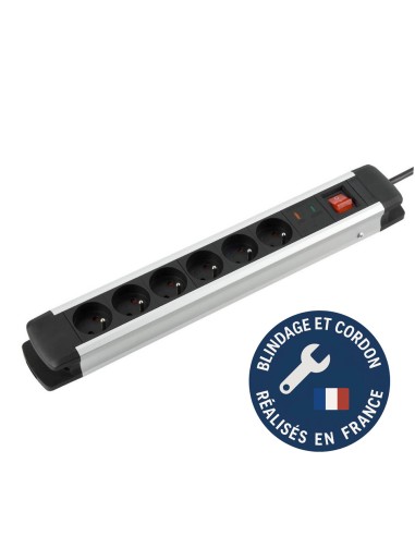 Multiprise blindée 6 prises avec parafoudre Geotellurique.fr - 1