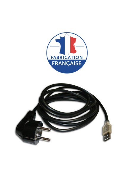 Câble USB-A de mise à la terre pour modem et box Générique - 1