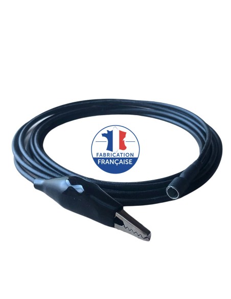 Câble pince crocodile de mise à la terre à douille cylindrique Générique - 1 Câble pince crocodile de mise à la terre à douille cylindrique Générique - 1