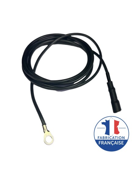 Câble cosse à œillet CM4 de mise à la terre à douille cylindrique Générique - 1