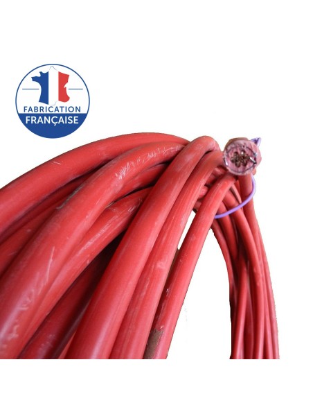 Fil blindé rigide 16 mm² Rouge pour installation électrique biocompatible  - H07V-R - à la coupe au mètre Générique - 1