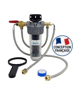 Filtre Amilo sous-évier avec bypass et kit de flexibles
