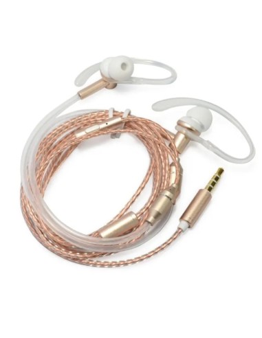 Oreillette anti ondes Ibrain à tube à air stéthoscopique FC33 - Or rosé ibrain - 1