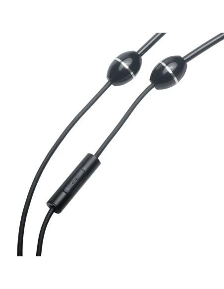 Oreillette anti ondes Ibrain à tube à air stéthoscopique FC22 - noir