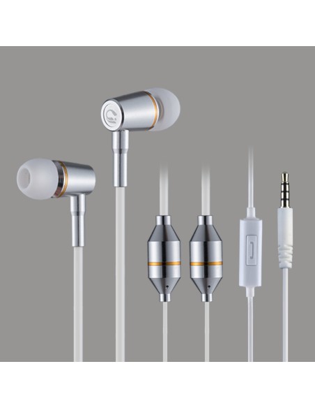 Oreillettes anti ondes ibrain à tube à air stéthoscopique FC12 - blanc