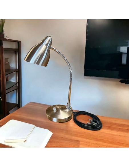 Lampe de bureau blindée en inox brossé SELENA Lampeblindée.fr - 3