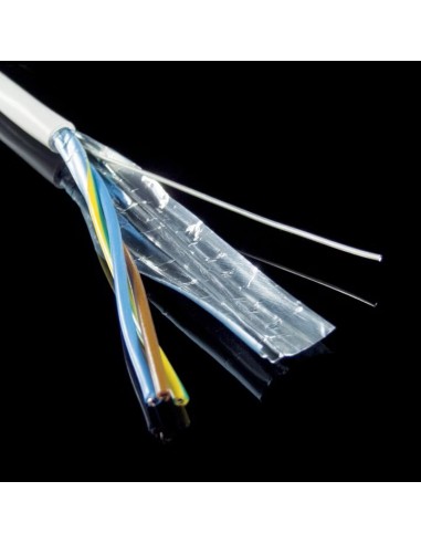 Câble blindé rigide 3G1,5 pour installation électrique biocompatible - 25m DANELL - 3