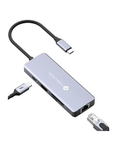 Hub USB-C 8 ports multifonctions RJ45 / ultra-portables & smartphones Geotellurique.fr - 1