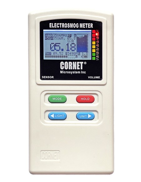 Mesureur de champs électromagnétiques HF, BF, scintillement lumineux CORNET® ED98QPro5G CORNET - 1