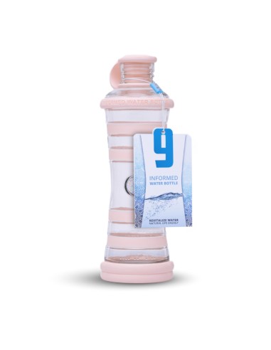 Gourde i9 revitalisante rose compassion 650mL  - bouteille i9 - bouteille i9 rose - bouteille informee i9