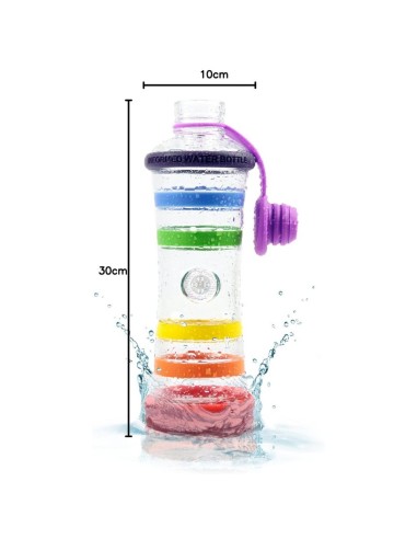 Gourde i9 revitalisante rose compassion 650mL  - bouteille i9 - bouteille i9 rose - bouteille informee i9