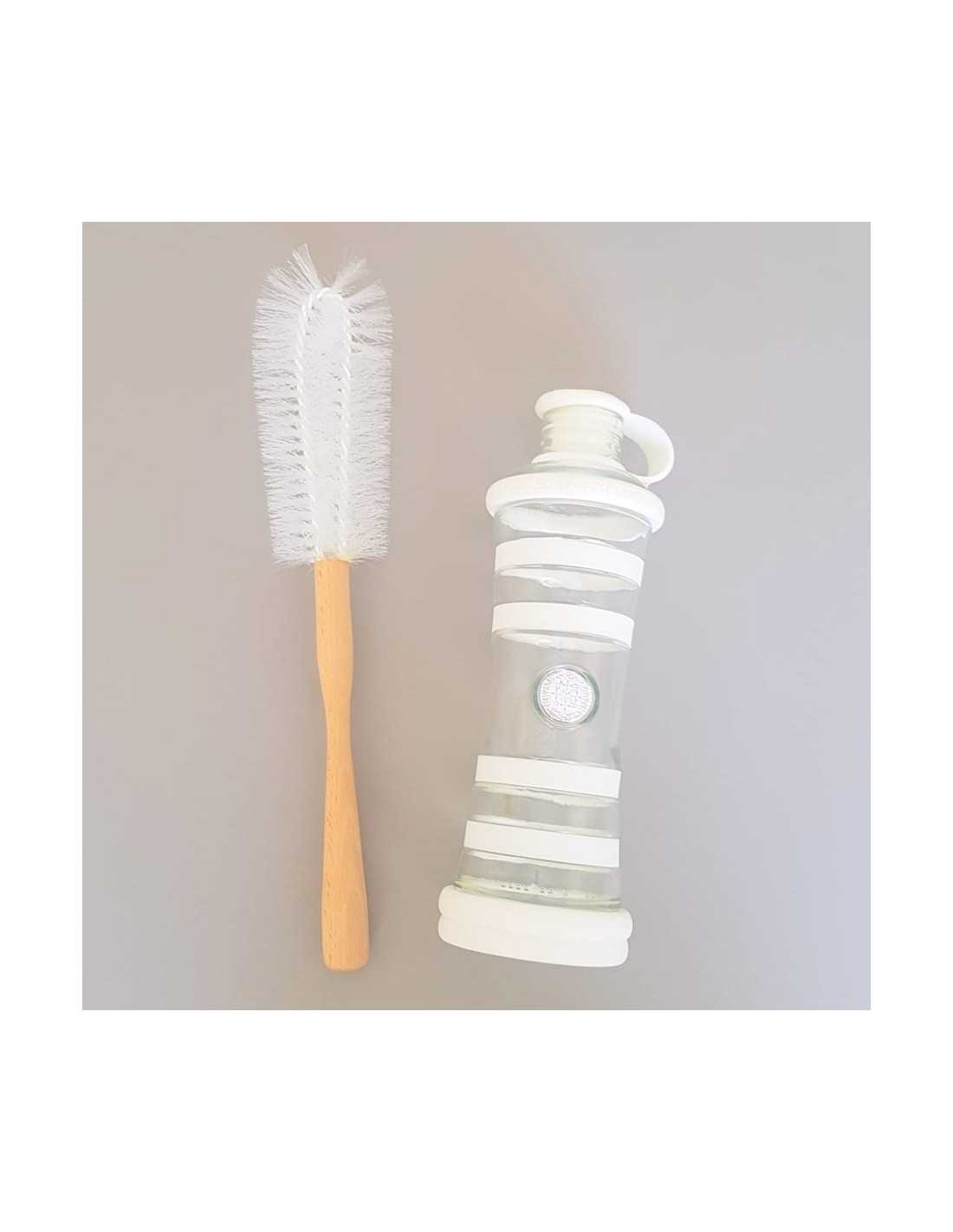 Brosses à Bouteilles – Lot De 2 (34 Cm Et 35 Cm), Manche En Bois, Poils En Nylon, Pour Nettoyage En Profondeur