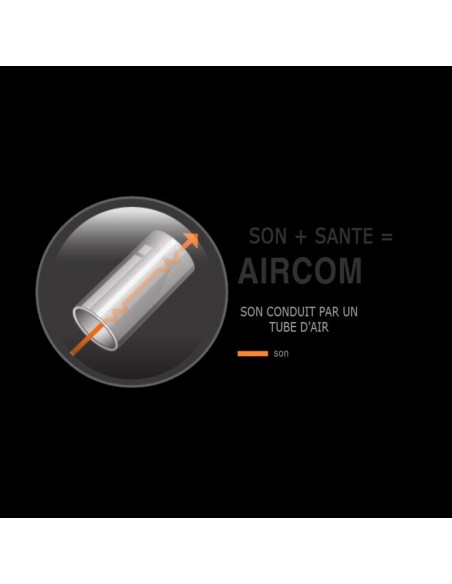 Oreillette anti ondes AIRCOM A6 AIRTUBE noires