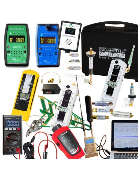 Pack Ultime "ProV5" : Gigahertz Solutions MK70-3D+2.2 + Safe&Sound mmWave+Pro2 + TI Pro + EMI Meter + Tohm-e + RF-Explorer Geote