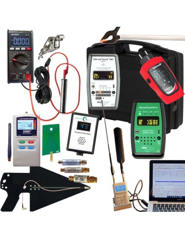 Pack de mesures professionnel des ondes "ProV4" geotellurique.fr, formation diagnostic et hygiène électromagnétique offerte Geot