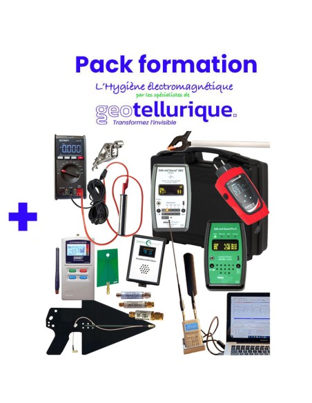 Pack de mesures professionnel des ondes "ProV4" geotellurique.fr, formation diagnostic et hygiène électromagnétique offerte Geot
