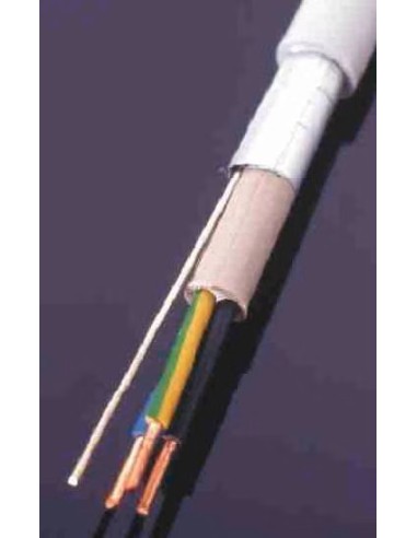 Câble blindé rigide 5G1,5 pour installation électrique biocompatible - 25m DANELL - 2