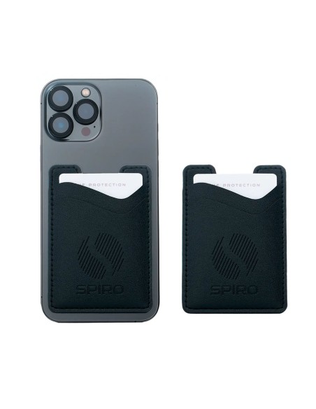 Porte-cartes adhésif double couche Spiro® simili-cuir – SG4 Spiro® - 5