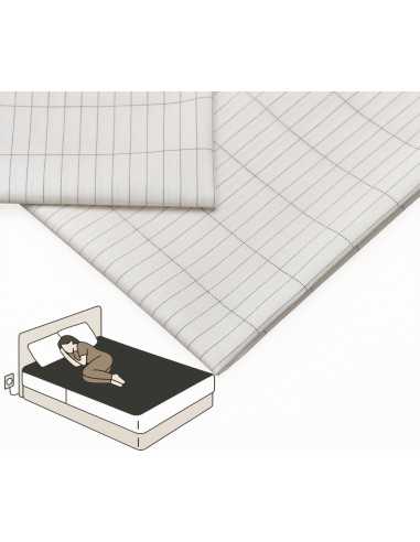 Drap housse de mise à la terre Geotellurique - 140x200cm (2 places)