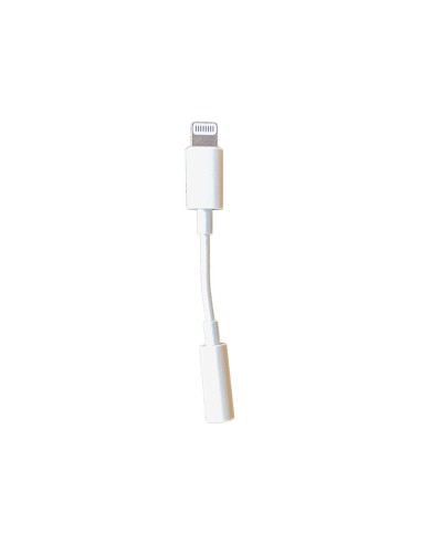 Adaptateur Lightning vers mini-jack 3,5 mm compatible Apple pour écouteur à tube à air  - 3