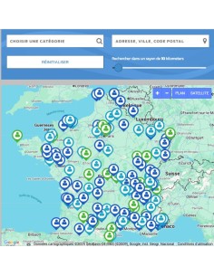 Carte des diagnostiqueurs partenaires Geotellurique.fr au 021225