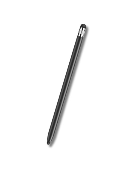 Stylet tactile passif noir - sans ondes - embout caoutchouc - 1