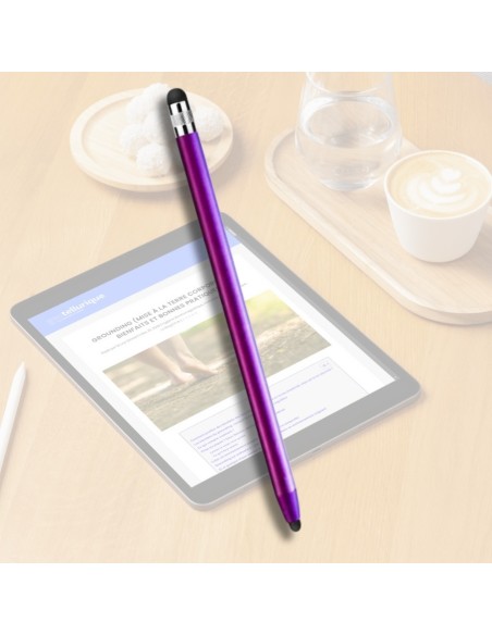 Stylet tactile passif coloré - sans ondes - embout caoutchouc Générique - 7