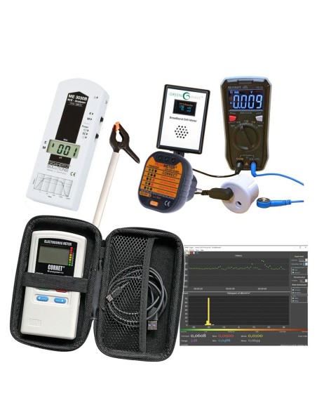 Kit ME3030B + ED98QPro5G + Tension Induite + Testeur Terre + Elec sale EMI Meter Geotellurique.fr - 1