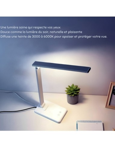 Lampe de bureau LED sans ondes rechargeable (4500 mAh) USB