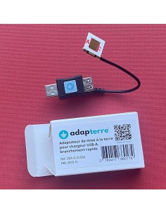 Adaptateur de mise à la terre pour chargeur USB-A (adap'terre® V2)  - 12