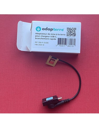 Adaptateur de mise à la terre pour chargeur USB-C (adap'terre® V2)  - 1