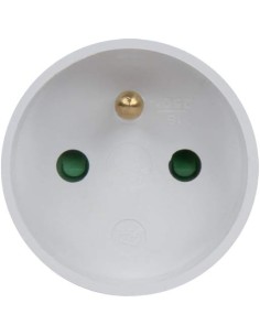 Adaptateur de prise Allemagne Schuko (Type F) vers France (Type E) Générique - 1 2