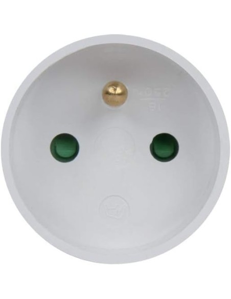 Adaptateur de prise Allemagne Schuko (Type F) vers France (Type E) Générique - 2