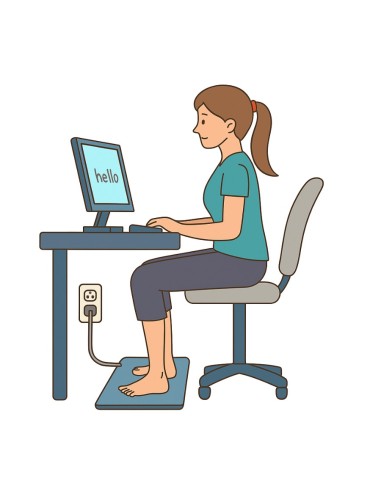 Pack Tapis universel de mise à la terre Earthing 32 x 74 cm + Testeur de terre