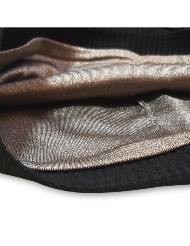 Bonnet anti-ondes style nid d'abeille - noir  - 4